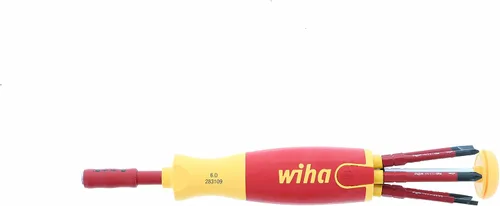 Vista 3 de Wiha 28393 - Juego de destornilladores emergentes de precisión con aislamiento, ranurados, 7 piezas y Klein Tools 32807MAG 7 en 1, destornillador