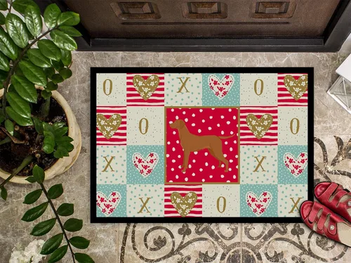 Vista 3 de Caroline's Treasures CK5958JMAT - Felpudo Vizsla Love de 24 x 36 pulgadas, para interiores y exteriores, para entrada, antideslizante, lavable