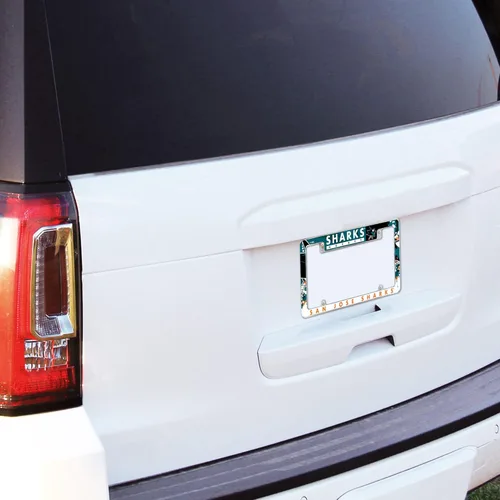 Vista 5 de Rico Industries Marco cromado de la NCAA de 12 x 6 pulgadas, marco cromado para placa de automóvil, camión, SUV