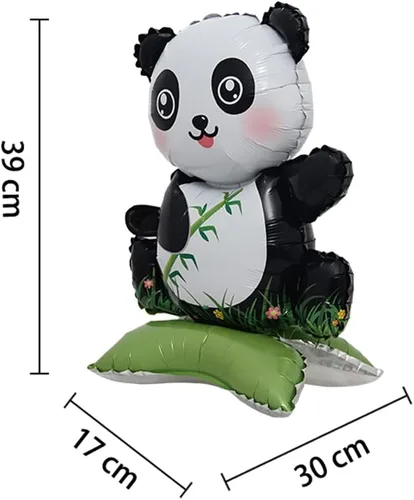 Vista 2 de Selfstand Globos de Papel de Aluminio 3D de Animales Zorro Koala León Elefante Panda Vaca Conejo Dinosaurio Triceratops, Estegosaurio, Pelota