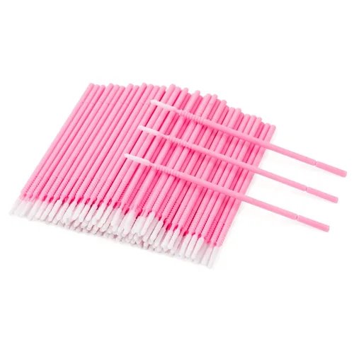 Vista 9 de G2PLUS 200 microhisopos excelentes, microhisopos de alta gama para extensiones de pestañas, microaplicador para maquillaje y cuidado personal (negro)