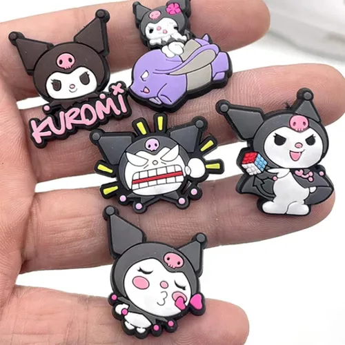 Vista 2 de Dijes para zapatos de cocodrilo, accesorios de decoración de fiesta de zapatos de anime, regalo para niños, niñas, mujeres y hombres