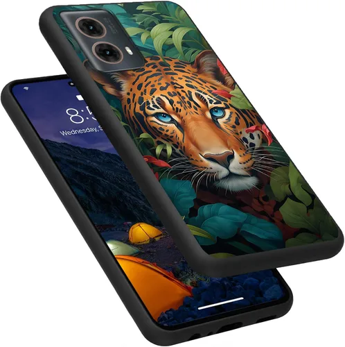 Vista 59 de Funda para Motorola Moto G Play 4G 2024, delgada y ligera, de silicona de TPU suave, color negro, ultrafina, para Motorola Moto G Play 4G 2024, Art