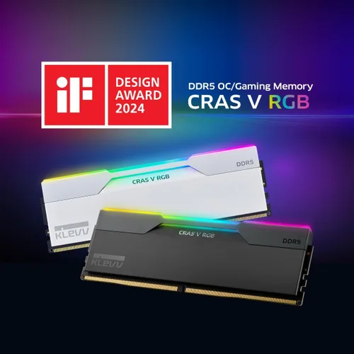 Vista 2 de KLEVV CRAS V RGB DDR5 32 GB (2x16 GB) 6000 MHz CL28 SK Hynix A-Die 1.35V Memoria RAM de escritorio para juegos XMP 3.0 / AMD Expo Ready - Negro