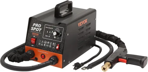 Vista 9 de VEVOR Kit de soldador de espárragos para reparación de abolladuras, soldador por puntos de 3 kW, extractor de abolladuras con 6 modos de soldadura