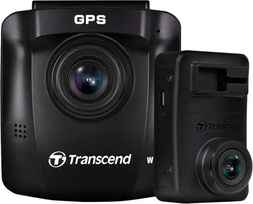 Vista 8 de Transcend 32 GB, cámara dual para tablero frontal y trasera en el interior, 140 gran angular, pantalla 2.4, GPS WiFi integrado, sensor G, visión