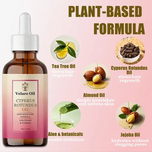 Vista 3 de Aceite Cyperus Rotundus para depilación, aceite hidratante ligero, ayuda a suavizar la piel y mejorar la textura de la piel después