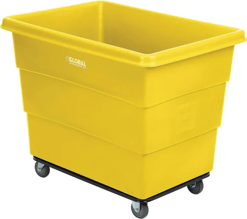 Vista 5 de Global Industrial 16 Bushel caja de plástico a granel camión, base de chasis de acero, 1000 libras. de capacidad, 4 in ruedas de goma que no maran