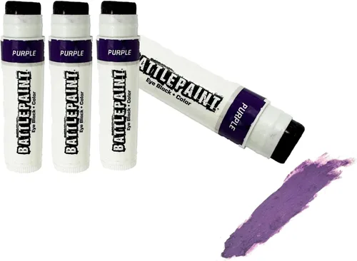 Vista 8 de EyeBlack BattlePaint - Grasa negra para debajo de los ojos de colores brillantes para atletas profesionales y súper fanáticos, béisbol, softbol