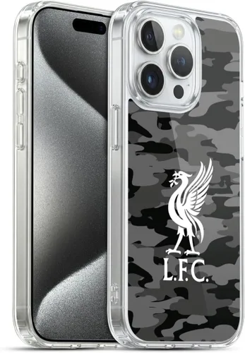 Vista 101 de Head Case Designs Funda de gel con licencia oficial del Liverpool Football Club Away Colourways Crest Camou [protección de grado militar] compatible