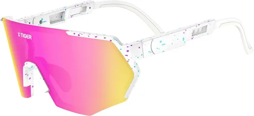 Vista 10 de X-TIGER Gafas de sol polarizadas de béisbol para jóvenes, UV400, para niños, niñas de 8 a 12 años, para sóftbol, ciclismo, deportes
