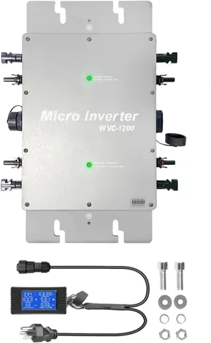 Vista 8 de Y&H Micro inversor de conexión a red solar de 600W con pantalla de visualización de monitoreo de datos AC impermeable IP65 MPPT DC28-50V Entrada PV