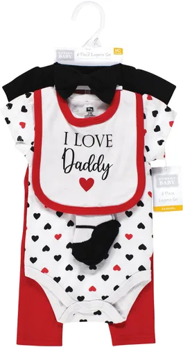 Vista 2 de Hudson Baby Conjunto de canastilla de algodón unisex para bebé