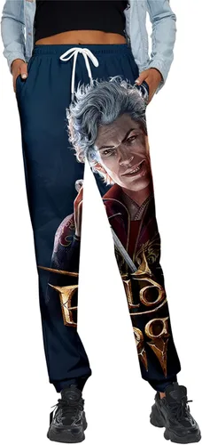 Vista 2 de Pantalones deportivos unisex Baldurs Gate III 3D Astarion Cosplay con cordón