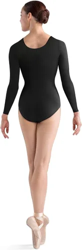 Vista 2 de Bloch Leotardo de baile para mujer Lepsi de manga larga Negro
