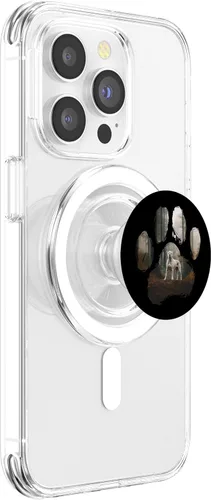 Vista 3 de Dogo Argentino Mountain Paw Design Dog Mom Dad PopSockets MagSafe PopGrip for iPhone