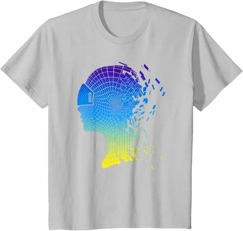 Vista 8 de Camiseta con diseño de auriculares de realidad virtual de VR Fans, Negro, S