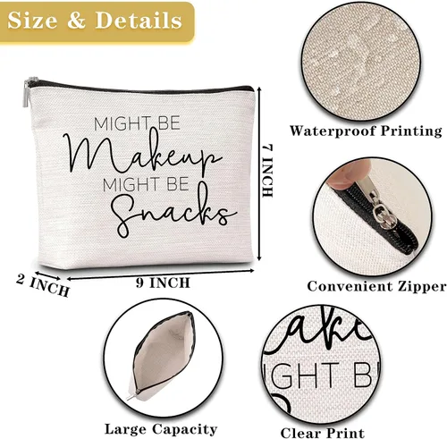 Vista 2 de GREOXG Bolsa de maquillaje de regalo para mujeres que lo tienen todo, podría ser maquillaje, bolsa de cosméticos de viaje, regalos de amistad