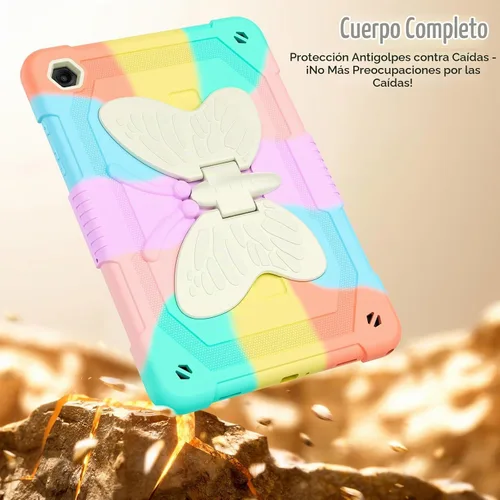 Vista 5 de HOGENL Funda para Samsung Galaxy Tab A9+/A9 Plus de 11 pulgadas 2023, funda protectora para tableta Galaxy Tab A9+ para niños y niñas con correa