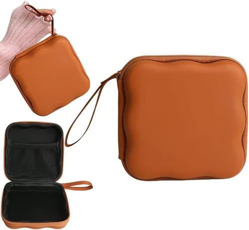 Vista 27 de Funda de almacenamiento para cargador, diseño de ondas, protector de cargador de viaje, organizador de cables para auriculares, caja