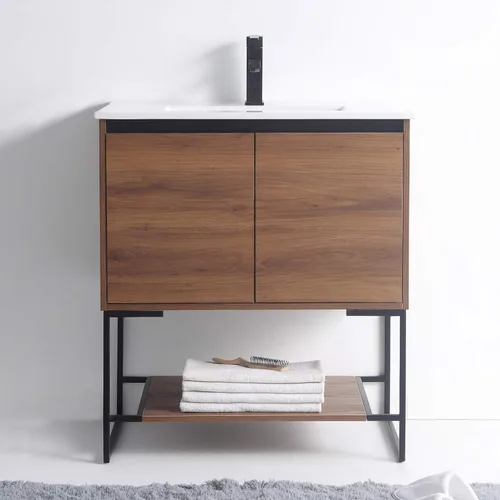 Vista 13 de Mueble de baño URBANIA VANITY con 2 puertas, estante y lavabo