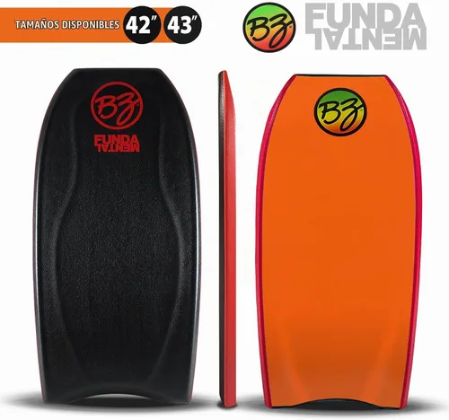 Vista 2 de BZ Bodyboards - Bodyboard fundamental - Pilotos avanzados - Zero-G Polypro Core - Surlyn Slick - Cubierta de celda H de 8 libras - Cola creciente