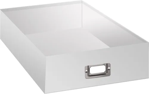 Vista 3 de Jumbo Caja para almacenar recortes, manualidades, blanca, de 14 3/4" X 13" X3 3/4
