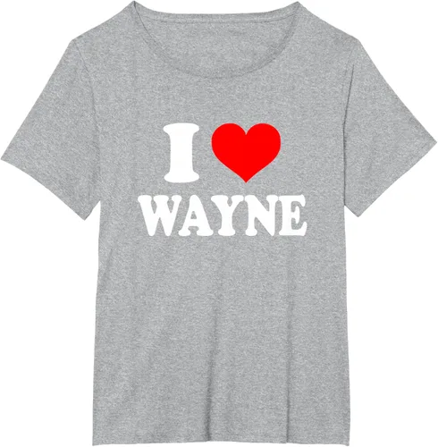 Vista 85 de Wayne - Camiseta I Heart Wayne - I Love Wayne, Negro, S