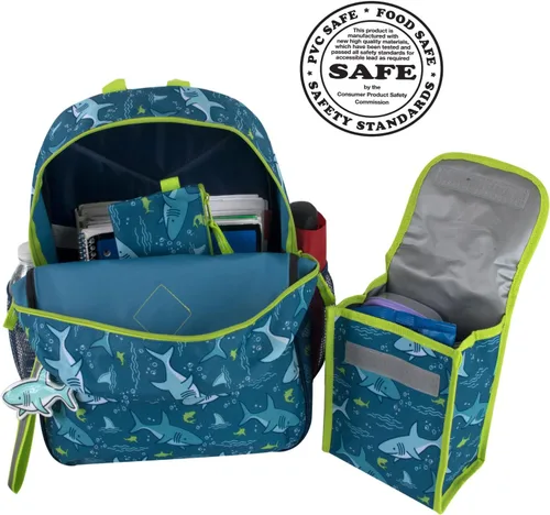 Vista 3 de Trail maker Mochila 6 en 1 para niño con bolsa de almuerzo, estuche para lápices y accesorios