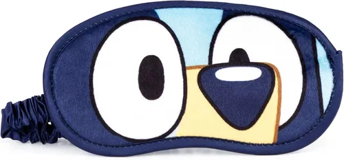 Vista 5 de Jay Franco Bluey - Juego de viaje para niños, juego de 3 piezas, incluye manta de 40 x 50 pulgadas, máscara de ojos y almohada para el cuello