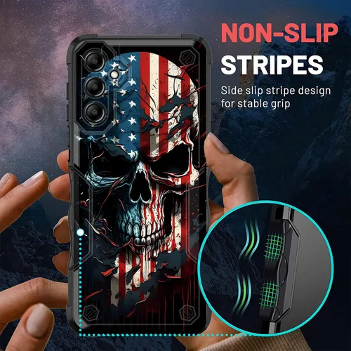 Vista 51 de Funda para Galaxy A14 5G, [Doble Capa][Protección contra Caídas de Grado Militar de 10 Pies] [Antideslizante] Funda Resistente a Prueba de Golpes