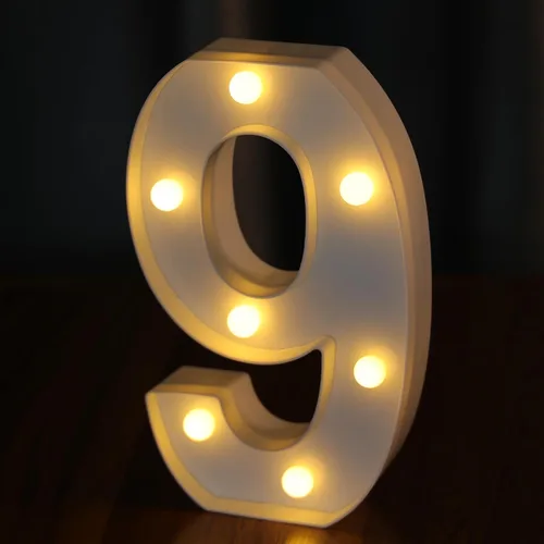 Vista 18 de Letras Iluminadas, Luces de Letras LED 26 del Alfabeto, Letra Iluminada Decorativa, Letras de Marquesina LED que Funcionan con Pilas para Fiesta