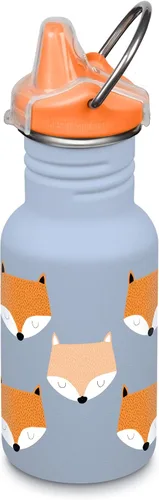 Vista 2 de Klean Kanteen Botella para sorber clásica para niños de 12 oz - Zorros