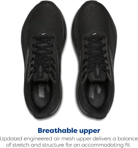 Vista 4 de Brooks Ghost 17 Neutral - Zapatillas de correr para hombre Negro/Negro/Ébano