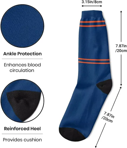 Vista 2 de Calcetines casuales deportivos personalizados, 1 par, añade nombre y número personalizados, regalos para fanáticos del béisbol, hombres y mujeres