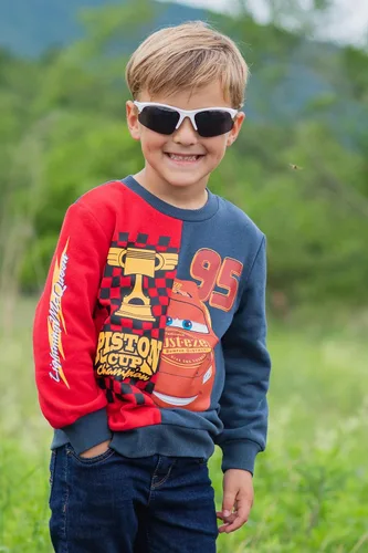 Vista 3 de Disney Lion King Mickey Mouse Pixar Cars Lightning McQueen Simba Pluto Sweatshirt Toddler to Big Kid