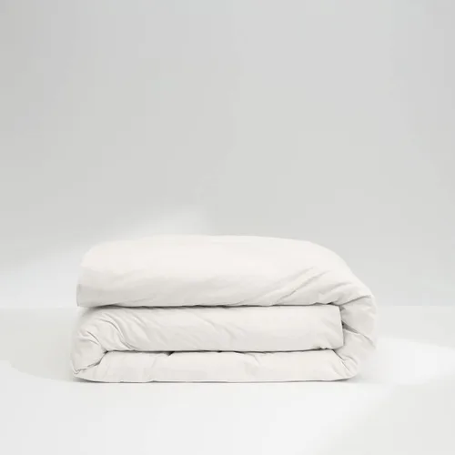 Vista 4 de Casper Sleep - Juego de sábanas de percal para cama individual, color blanco