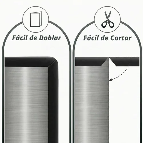 Vista 6 de Kingdder - Protector de borde de goma, borde de metal, ajuste de 1/16 pulgadas, color negro, 10 pies