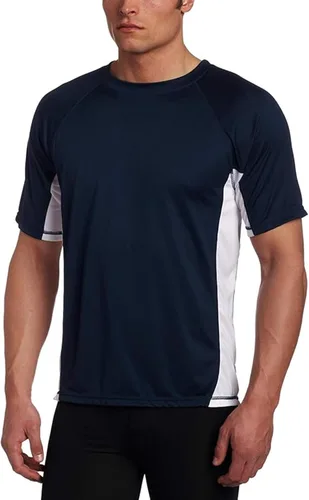 Vista 21 de Kanu Surf Camiseta de natación de manga corta UPF 50 para hombre (tallas regulares y extendidas)