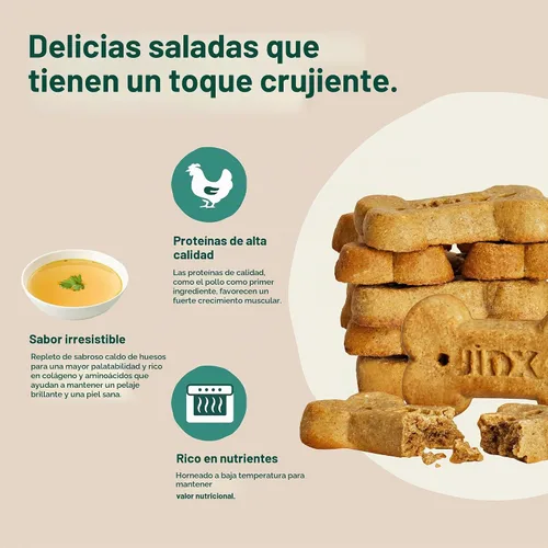 Vista 4 de Jinx - Galletas para perros, golosinas horneadas al horno con caldo
