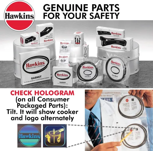 Vista 6 de Hawkins B1010 Válvula de seguridad de olla a presión de 3 piezas - B1010-3pcSet