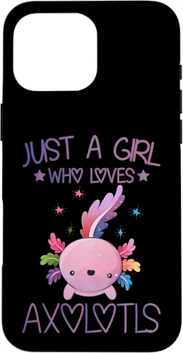 Vista 19 de Just A Girl Who Loves Axolotls Lover Gifts Kawaii Axolotls Case for iPhone 17