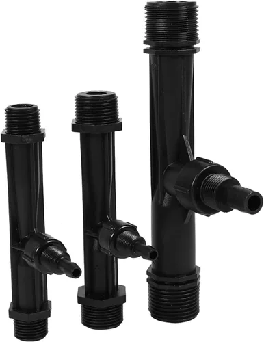 Vista 8 de Wytino Tubo de inyector de fertilizante, inyector de fertilizante Venturi de riego 1/2 "3/4" 1 pulgada Inyector mezclador de fertilizante de jardín