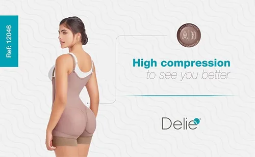 Vista 6 de Delie by Fajate 12046 - Faja moldeadora colombiana poscirugía para mujer, con control de abdomen, levantador de glúteos, moldeador de cuerpo