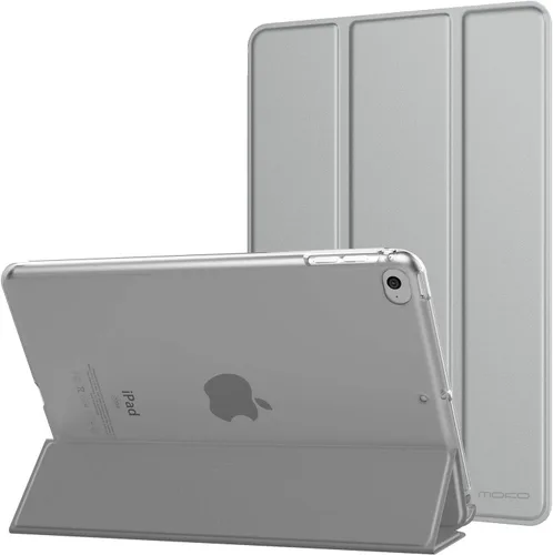 Vista 29 de MoKo Funda para iPad mini 5 2019/Mini 4 2015 (5ta/4ta Generación 7.9 pulgadas), funda delgada y ligera con soporte, con protector traslúcido