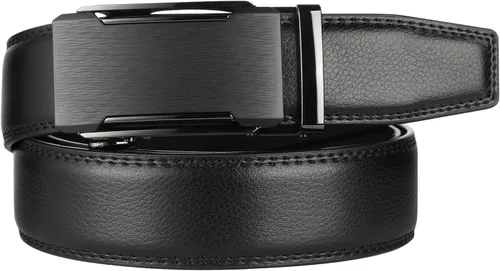 Vista 2 de Lavemi - Cinturón de cuero con hebilla automática, con elegante caja de regalo