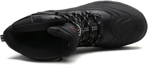 Vista 6 de NORTIV 8 - Botas de esquí de invierno con suela de goma para hombre, con aislamiento impermeable