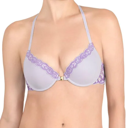 Vista 6 de Natori sostén con diseño, cierre al frente y parte trasera en forma de T para mujer Cafe