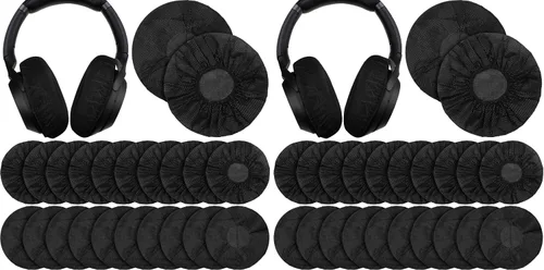 Vista 9 de Cubiertas desechables para auriculares, color negro, S-2.6 in, 300 piezas