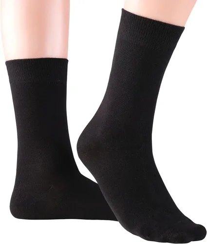Vista 2 de ELYFER Calcetines de vestir delgados de bambú para mujer, calcetines casuales de color redondo, costura cómoda